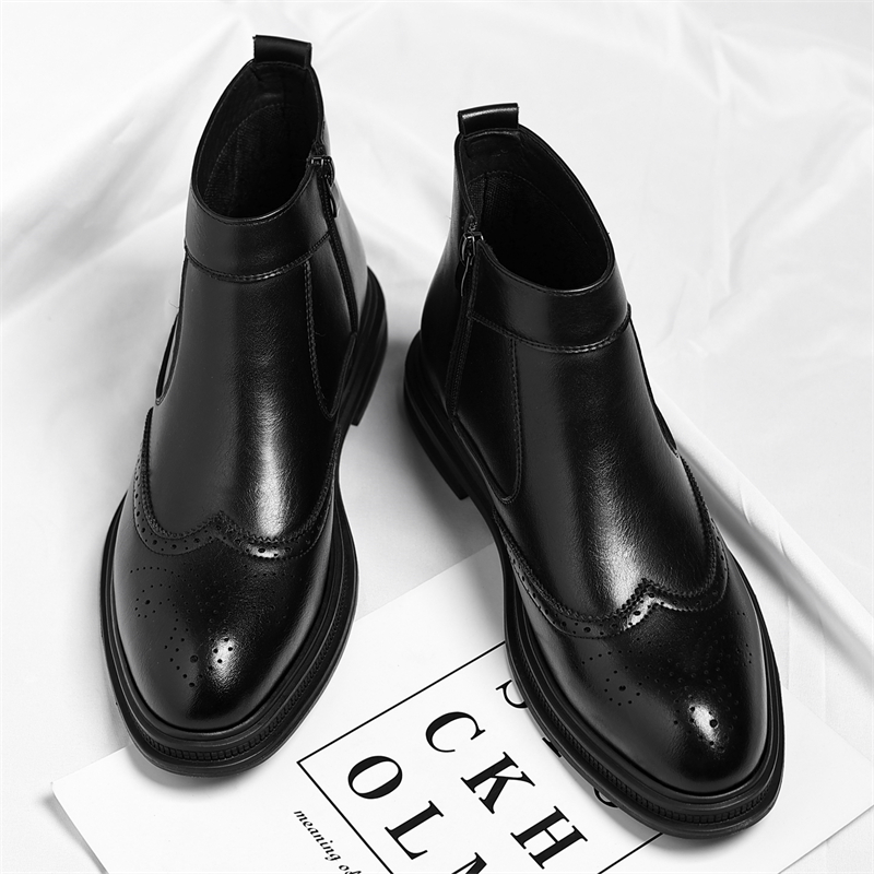 Men Formal Wear With Boots - Outono inverno grosso sola homens de