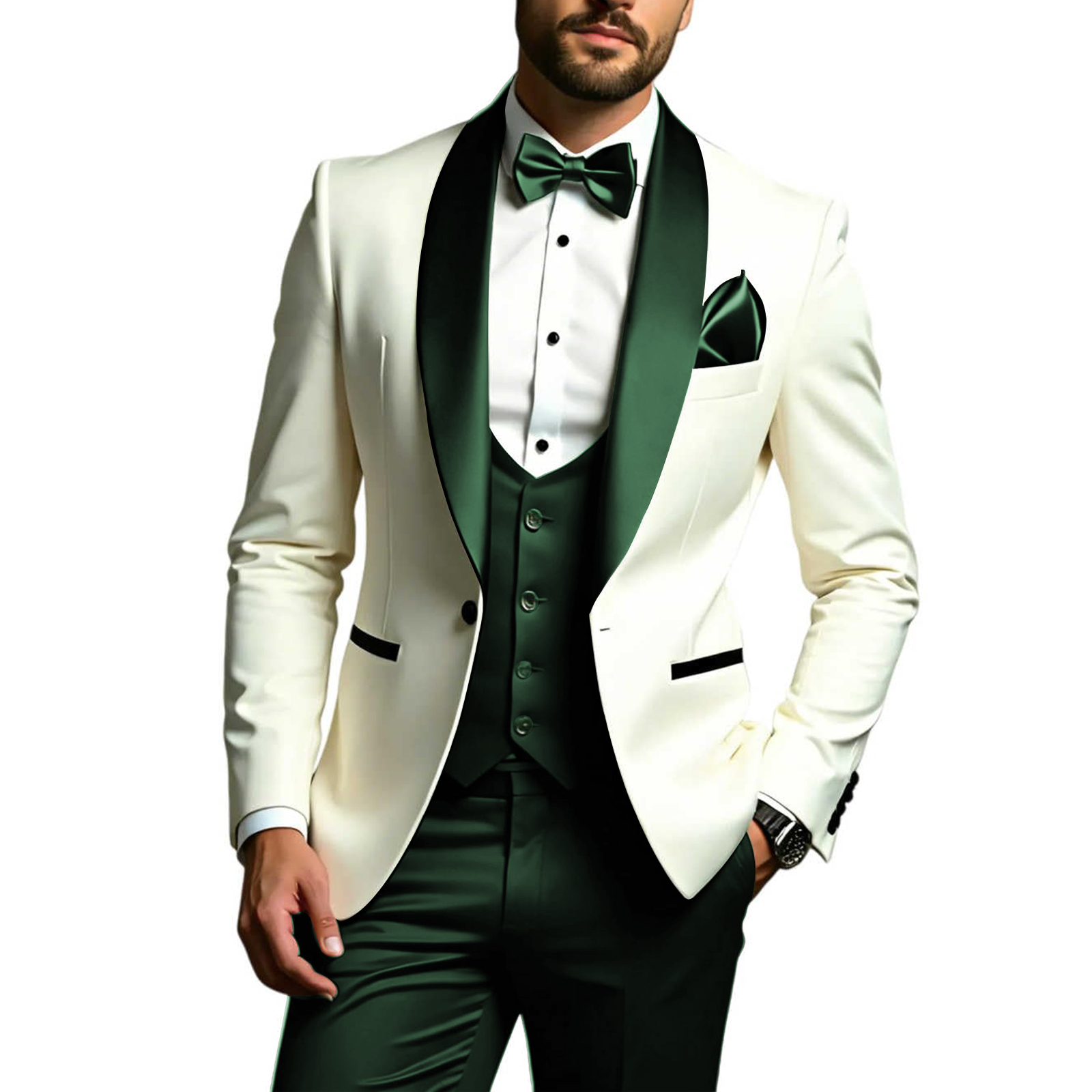 Ternos Masculinos Slim Fit de  - Men Formal Wear Modern avaliação e preço