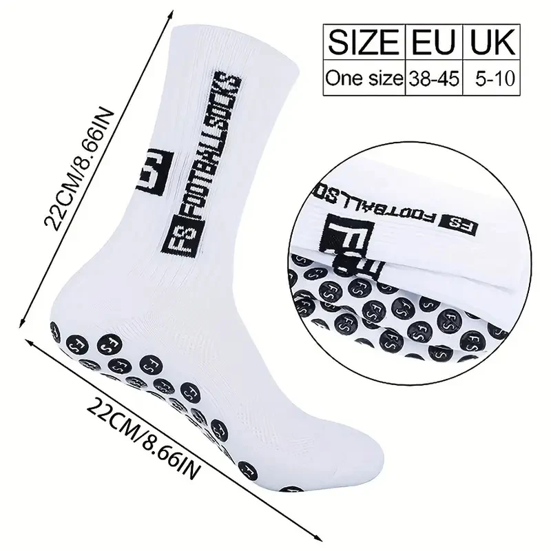 1 par de meias de futebol anti - Sock Garter Men avaliação e preço